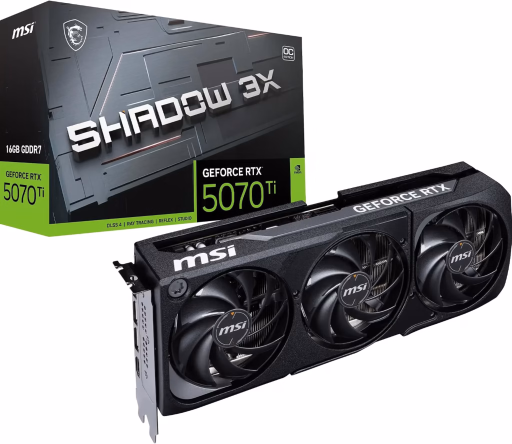 MSI GeForce RTX 5070 Ti 16G Shadow 3X OC Gaming
